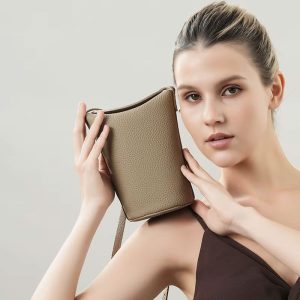 mini sac vase cuir mouton