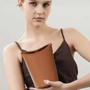 mini sac vase en cuir pour téléphone