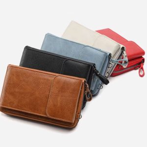 pochette telephone bandouliere pu cuir grain