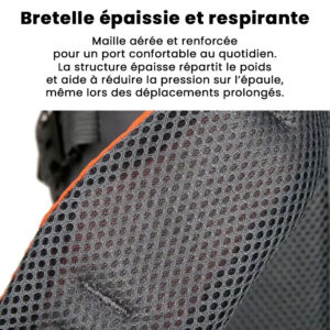 sac à dos hybride outdoor & travail 30l ergonomique nylon ripstop