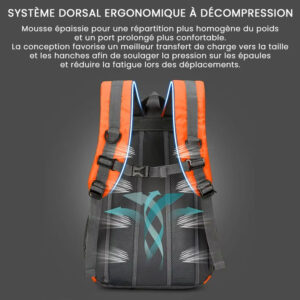sac à dos hybride outdoor & travail 30l ergonomique nylon ripstop