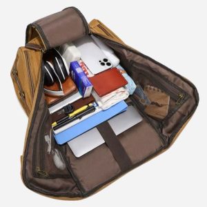 sac à dos de voyage en toile cirée