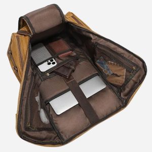 sac à dos de voyage en toile cirée