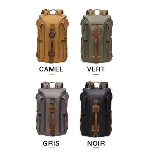 sac à dos de voyage en toile cirée