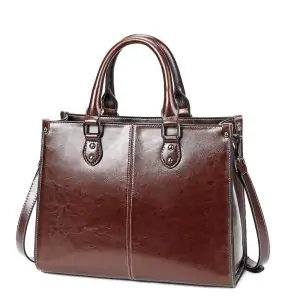 Travail Mobilite Porte Document Cuir Veritable Epaule Bandouliere Quotidien Marron
