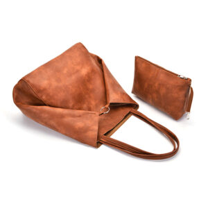 grand sac cabas femme avec sa pochette assortie