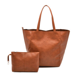 grand sac cabas femme avec sa pochette assortie