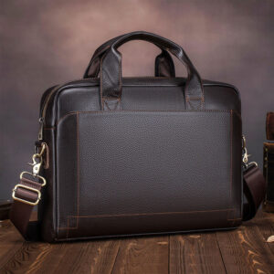 porte documents homme en cuir véritable pour ordinateur 15,6 pouces – modèle business héritage