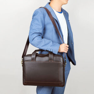 porte documents homme en cuir véritable pour ordinateur 15,6 pouces – modèle business héritage