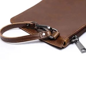 Porte Documents Femme Cuir Synthetique Modele Terrain Pochette Amovible