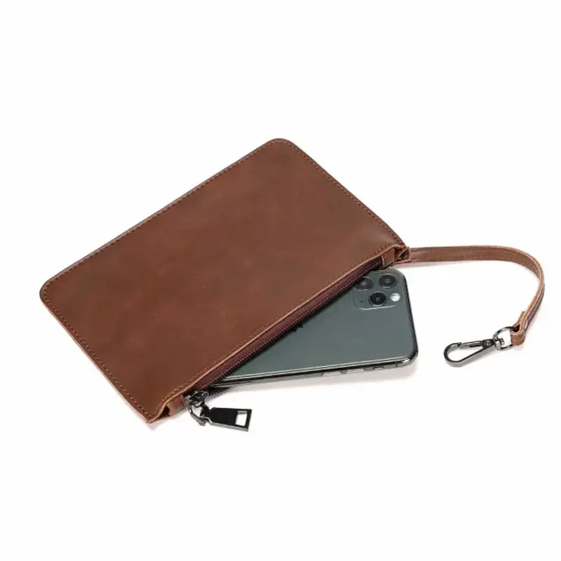 Porte Documents Femme Cuir Synthetique Modele Terrain Pochette Telephone