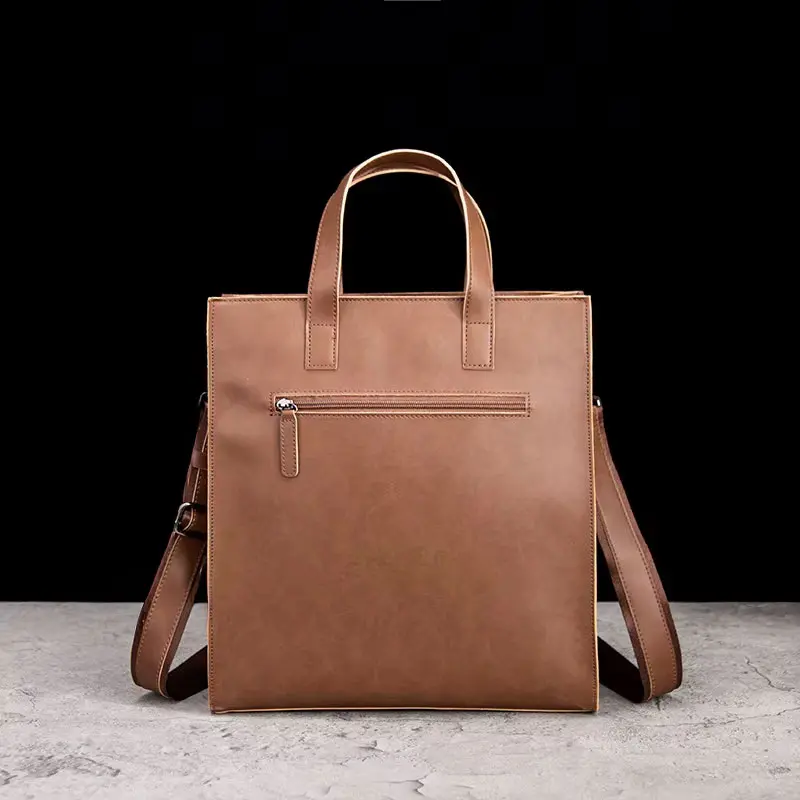 Porte Documents Femme Cuir Synthetique Modele Terrain Vue Arriere