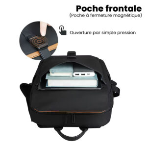 sac a dos homme travail poche frontale