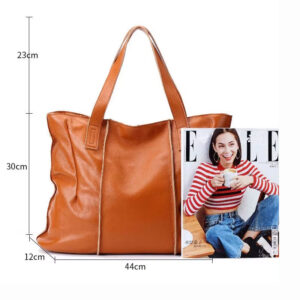 sac cabas cuir souple grande capacité cuir véritable fait main