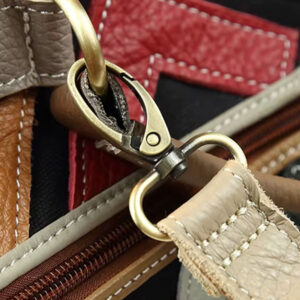 Sac Cabas Main Boho Chic Mosaique Cuir Accessoires Metal