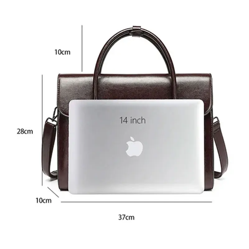 Cartable Femme Cuir 14 Pouces Modele Helene Dimensions