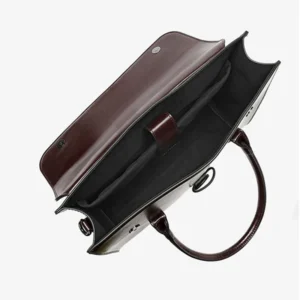 Cartable Femme Cuir 14 Pouces Modele Helene Multi Compartiments