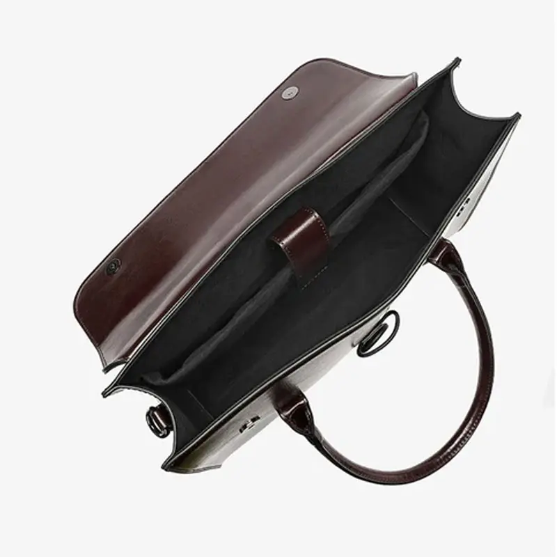 Cartable Femme Cuir 14 Pouces Modele Helene Multi Compartiments
