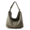 Sac Cabas Hobo Suedine Grand Format Kaki