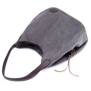 Sac Cabas Toile Anses Similicuir Modele Athena