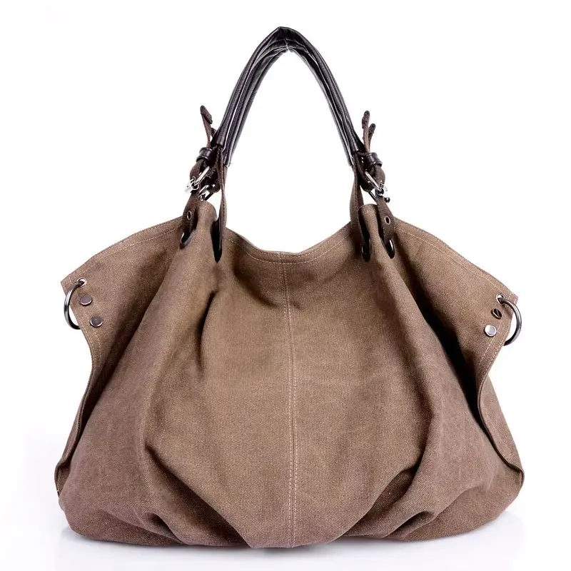 Sac Cabas Toile Coton Tina Marron