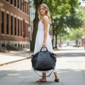 Sac Cabas Vintage Cuir Elena Style Boho