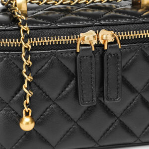 Mini Sac Boite Matelasse Chaine Modele Vivi Finitions Or