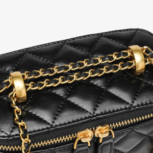 Mini Sac Boite Matelasse Chaine Modele Vivi Quincaillerie Or