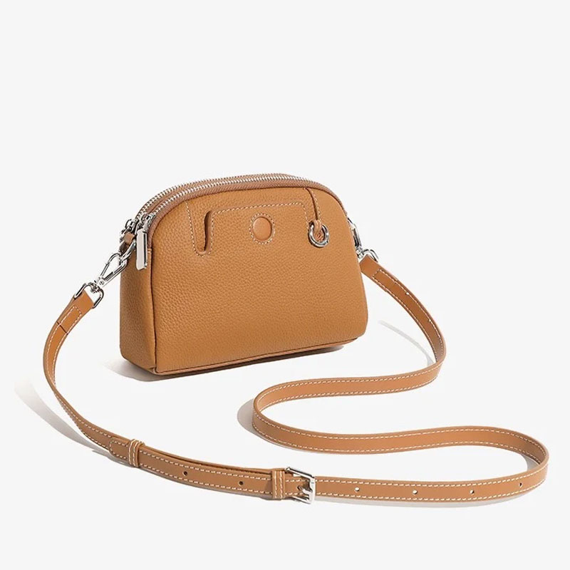 Pochette Bandouliere Amovible Forma Arrondie Cuir Modele Suzy