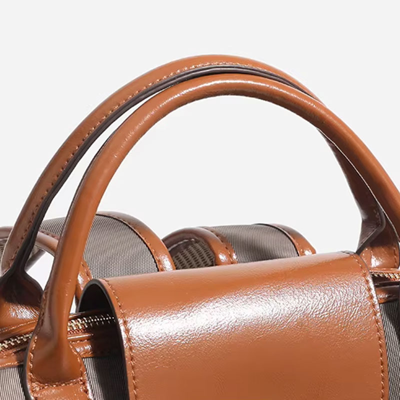Sac A Dos Urbain Nylon Femme Compatible Trolley Modele Anne Anses Doubles
