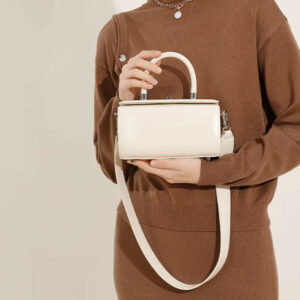 Sac A Main Bandouliere Mini Malle Margot Blanc Elegant