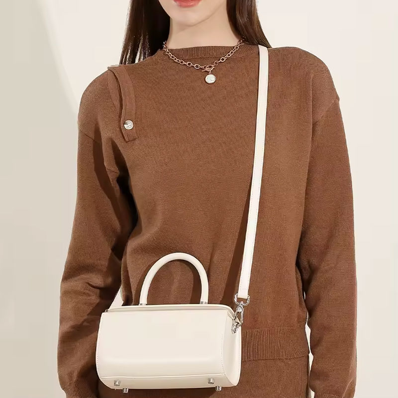 Sac A Main Bandouliere Mini Malle Margot Blanc Port Croise