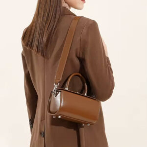 Sac A Main Bandouliere Mini Malle Margot Marron Port Epaule