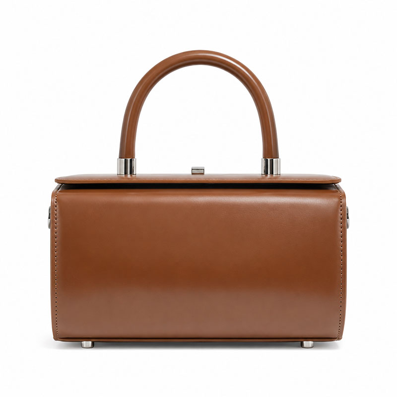 Sac A Main Bandouliere Mini Malle Margot Marron