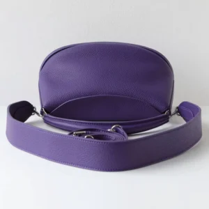 Sac A Main Cuir Demi Lune Modele Pauline Double Bandouliere