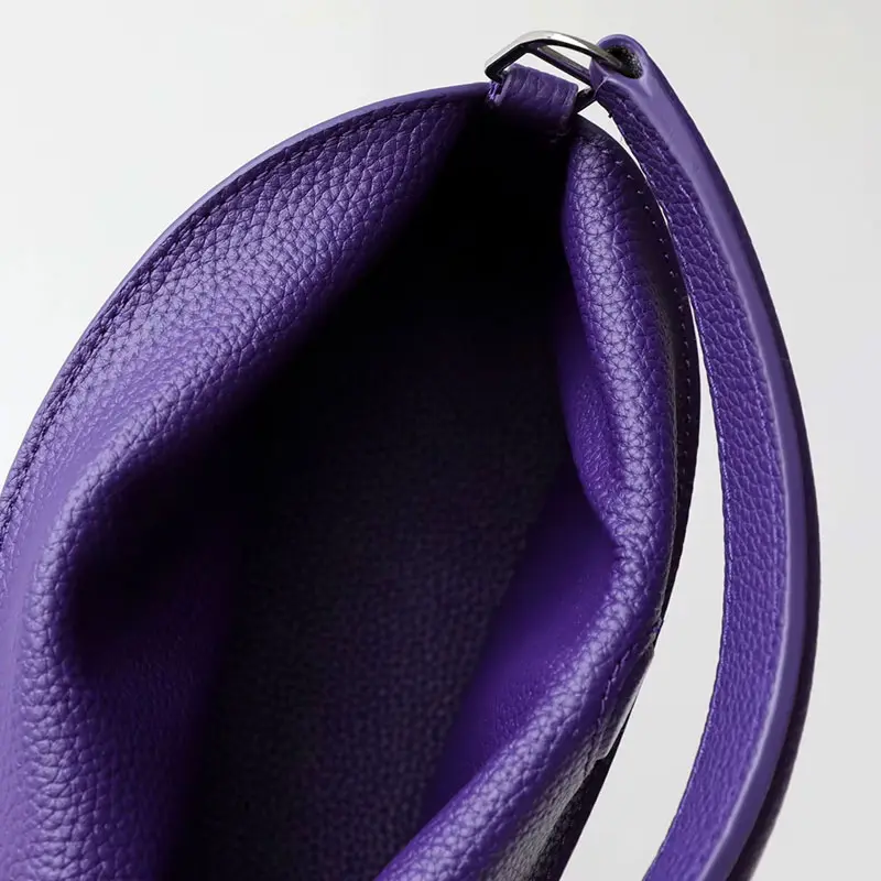 Sac A Main Cuir Demi Lune Modele Pauline Un Seul Compartiment