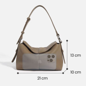 Sac Bandouliere Hobo Cuir Rabat Modele Kiara Dimensions