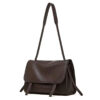 Sac Bandouliere Rabat Cuir Modele Elodie Cafe