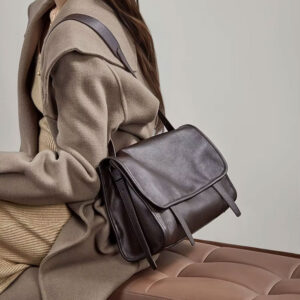 Sac Bandouliere Rabat Cuir Modele Elodie Cafe Style Urbain