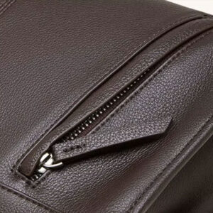 Sac Bandouliere Rabat Cuir Modele Elodie Poche Arriere Zippee
