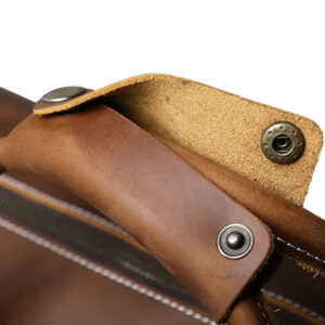 Sac De Voyage Cuir Crazy Horse Poche Chaussures Modele James Renfort Anses