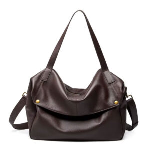 Sac Hobo Grande Capacite Cuir Louise Marron