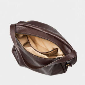 Sac Hobo Grande Capacite Cuir Louise Marron Compartiments