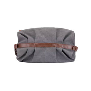Sac Hobo Toile Canvas Multi Poches Modele Nora Gri Vue Dessous