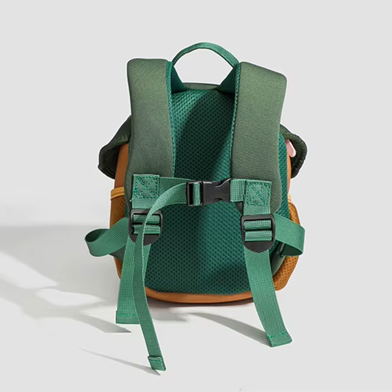 Sac A Dos Enfant Champignon Pilou Vert Vue Arriere