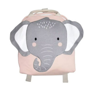 Sac A Dos Enfant Coton Sacha Elephant Rose