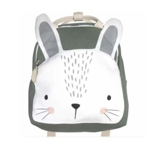 Sac A Dos Enfant Coton Sacha Lapin Gris