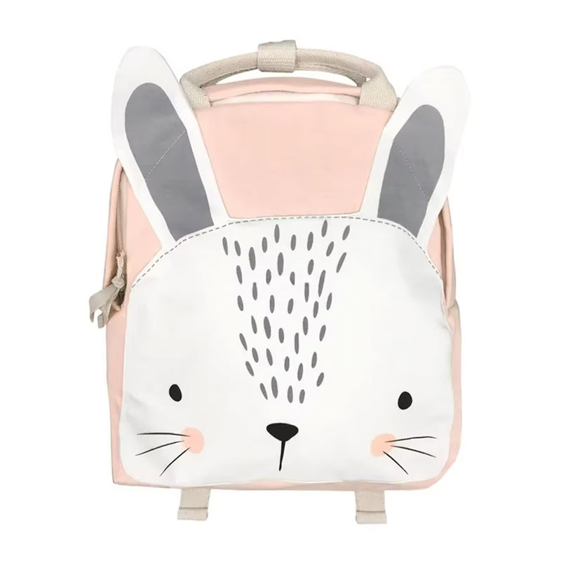 Sac A Dos Enfant Coton Sacha Lapin Rose