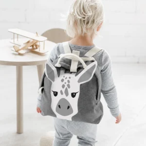 Sac A Dos Enfant Coton Sacha Unisexe Girafe