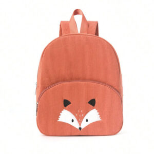 Sac A Dos Enfant Velours Rox Renard Orange Vue Face